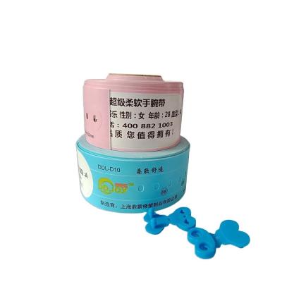 China Custom Patient ID Soft Safe Thermal Print Wristband with Nano-composite Paper Material for sale