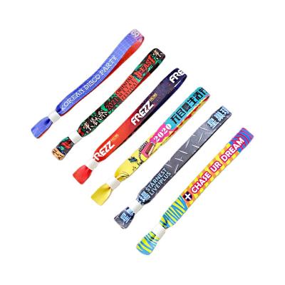 China Safe and Durable Satin Fabric Wristbands for Event Festivals Customizable Design for sale