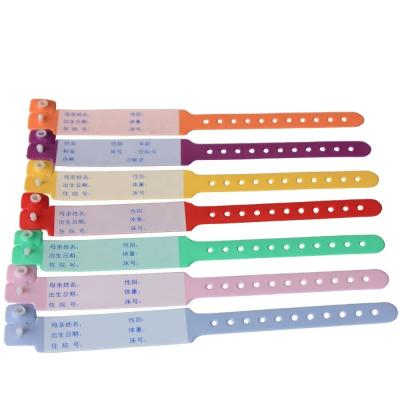 China Convenient PVC Identification Disposable Medical Wristband for Anniversary Occasion for sale