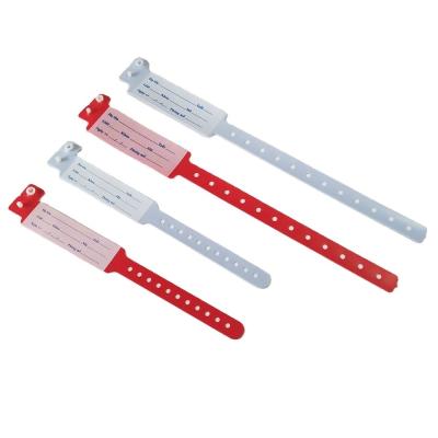 China Cartoon Pattern Waterproof Disposable Medical Plastic Wristband for Hospital Patients for sale