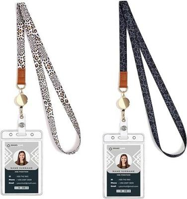 China Customized PVC Work Card Hanging Rope with Nylon ID Card Chest Strap and Metal Buckle for sale