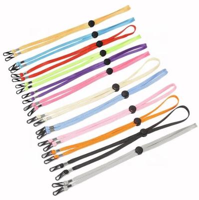 China Adults and Children Polyester Masking Lanyards Windproof Rope Lanyards in Many Colors for sale