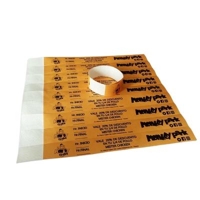 China One Color Printing Tyvek Paper Wristbands for Party Festival Club School Park DDJOY-TW019 for sale