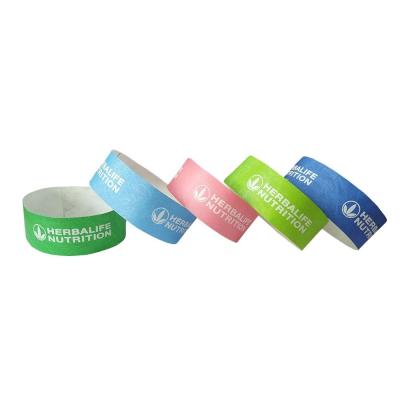 China DDJOY Waterproof Disposable Tyvek Paper Event Wristbands 15 Colors to Match Your Theme for sale