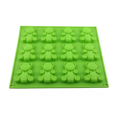 China Viable Hot Selling Gummy Bear Molds Non-Stick Silicone Chocolate Candy Mold for sale