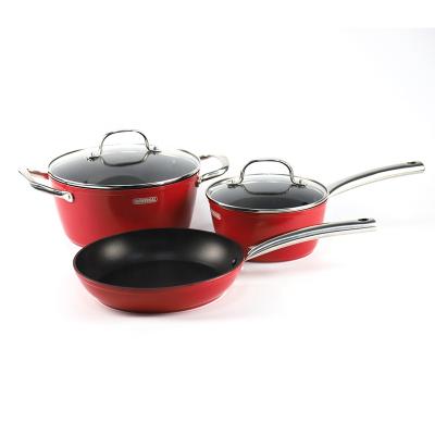 China Real sustainable durable forged kitchen cookware set kitchen queen cookware for sale