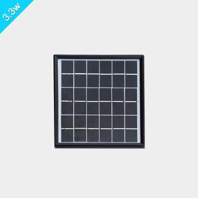 Chine LED allumant 3.3w pliant la dimension de panneau solaire adaptée aux besoins du client pour extérieur à vendre