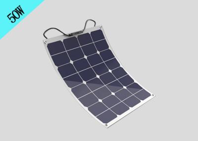 China Painel solar flexível de 50 watts, sistema Monocrystalline dos painéis solares do silicone de Sunpower à venda