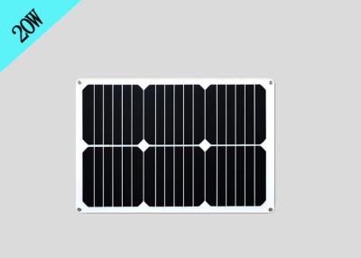 Chine 18V 0.9A a produit les petits panneaux solaires flexibles 20w imperméable monocristallins à vendre