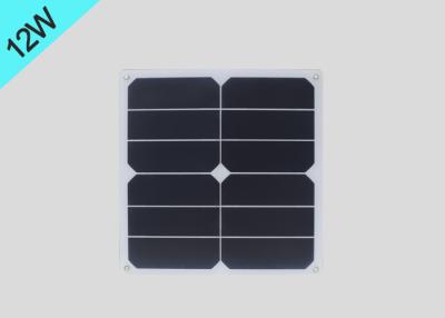 China painel solar de 12W Sunpower, células solares Monocrystalline do silicone com portos de saída duplos de USB à venda