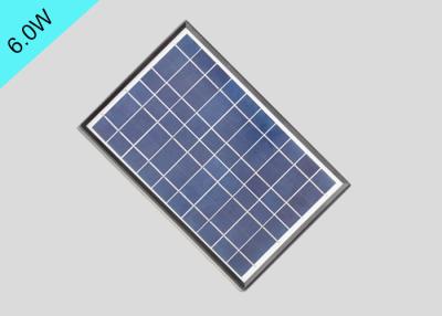 Chine 5V petit courant monocristallin de court-circuit des panneaux solaires 6w 1260mA avec le cadre en plastique à vendre