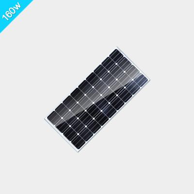 Chine Approbation mono en verre élevée de la CE ROHS du watt 18V des panneaux solaires 160 de silicium de Luminousness à vendre