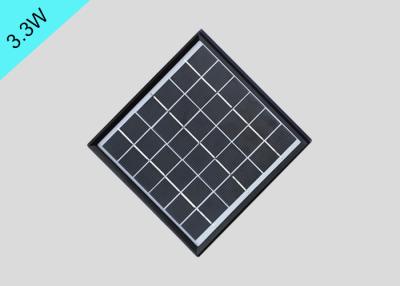 Chine Panneaux solaires légers de la couche mince de yard, mini panneau solaire monocristallin 3,3 watts à vendre