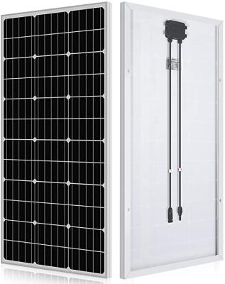 China da eficiência elevada Monocrystalline do painel solar de painel 100W solar painel solar para o rv à venda