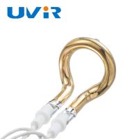 China de Gevormde Ring Infrared Lamps Vacuum Golden Reflector van 650W 120V Knuppel Te koop