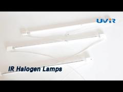 Shortwave IR Halogen Lamps 400V 3000W 380mm Length High Efficiency