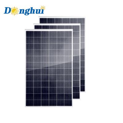 China Yiwu Donghui solar panel 300-350W polycrystalline silicon transparent solar panel domestic use en venta