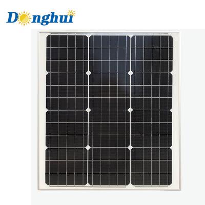 Chine Yiwu Donghui Solar Panel 50 Watt Monocrystalline Silicon Solar Panels Generate Electricity For Street Lighting à vendre