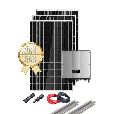 Cina Residential 5KW Solar Energy Systems Grid Tied 10KW 3KW Solar Power System Home Solar panel 5000w in vendita