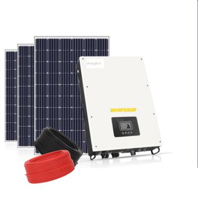 Cina Yiwu Donghui solar power system 30kw on-grid solar system inverter energy home and industrial power in vendita