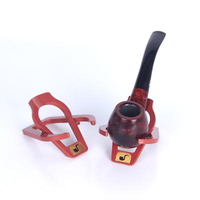 China Casual Red Plastic Folding Cigarette Holder Tobacco Cigarette Pipe Holder Pipe Display Stand Holder Cigarette Holder for sale