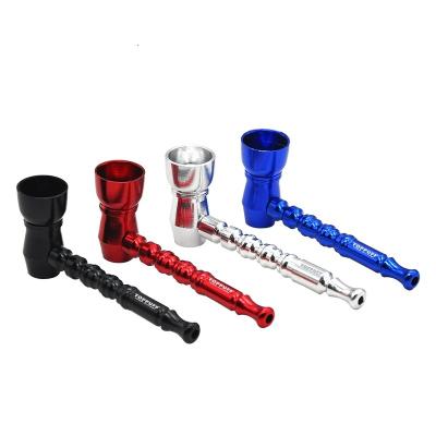 China Metal Smoking Pipe / Casual Aluminum Tobacco Smoke Pipes / Portable Tobacco Pipe for sale