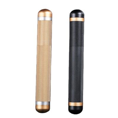 China Single Tube Cigar 175mm Aluminum Casual Cigar Moisturizing Case Tube Cigar Box Moisture Proof Memory Tube for sale