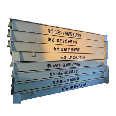 China Weighing Hot Selling Rectangular Mild Steel Trucks Semi Scale Truck Scale Price for sale