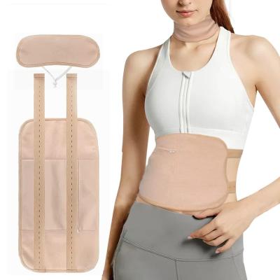 China Castor Oil Pack Neck Belt Custom Adjustable Natural Solution For Women's Health Reusable Lower Back Neck Castor Oil Pack Wrap Kit for sale