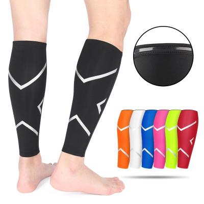 China Adjustable Elasticity Breathable Sports Calf Protection Warm Compression Leg Socks Fitness Basketball Soccer Running Marathon Leg Sleeves Guard for sale