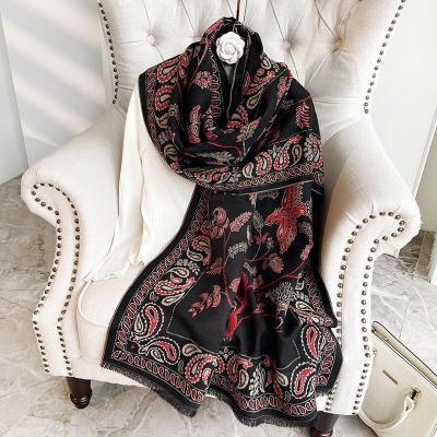 China Fashion Hot Sell Womens Soft Cashmere Long Scarf Pashmina Shawls Wraps Winter Scarf for sale