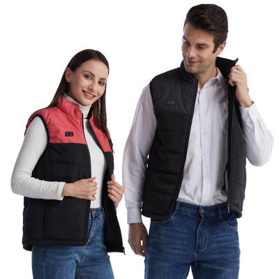 China Sustainable Oem 5v Usb Power Heated Vest With 8 Heating Zones Unisex Heated Waistcoat for sale