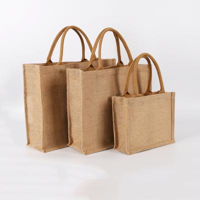 China Cheap Burlap Tote Bags With Handle Tote Bag Hot Selling Factory Wholesale Eco-Friendly Burlap Tote Bag for sale