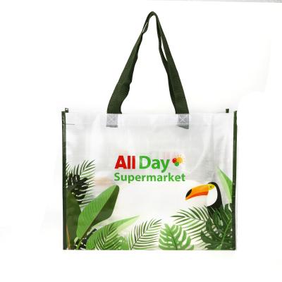 China Promotional Eco - Friendly Supermarket Shopping Laminated Plastic Heavy Duty Multi Function Custom Recycle Bags for sale