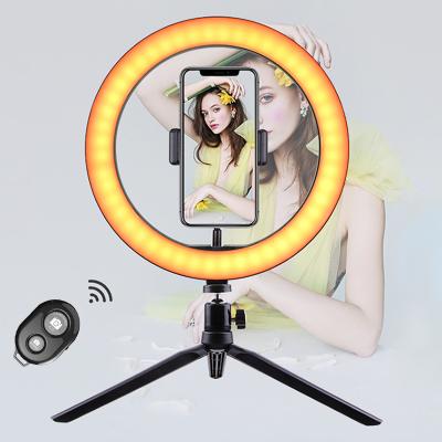 China Aluminum Alloy+ABS 5500k Daylight Led Ring Light Lamp Photography Camera Phone Video Photo Make Up Selfie Ring Light for sale