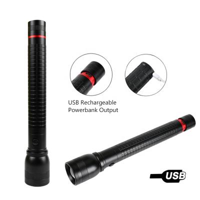 China High Light Rechargeable Torch Flashlights Led Strong Light Torch Large Rechargeable Torch Light for sale