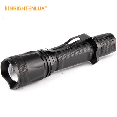 China Zoom Focus alloy10W 1000 Lumens 5Modes Rechargeable Aluminum 18650 Button Tactical Flashlight for sale