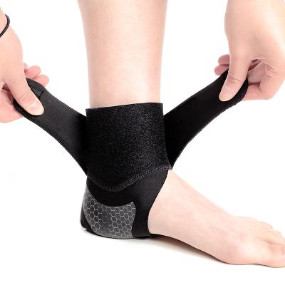 China Adjustable Sports Users Sports Ankle Brace Support Injury Protection Lace Up Compression Ankle Brace for sale