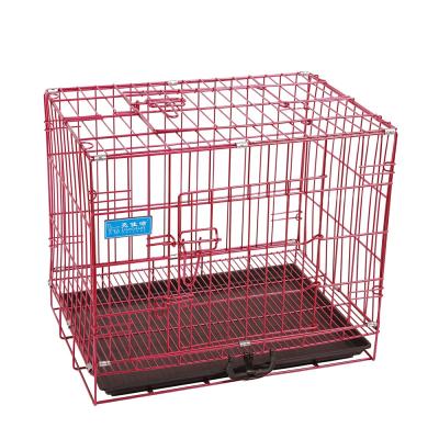 China Breathable Wholesale Collapsible Luxury Dog Crates Pet Folding Cage Dog Metal Nano Painting for sale