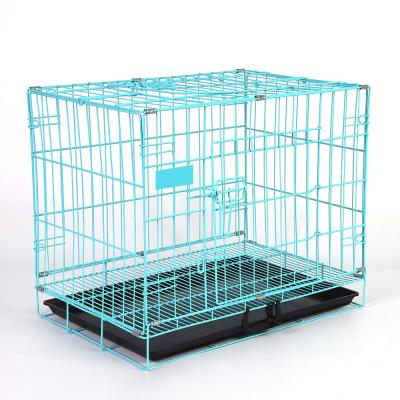 China Durable Easy Cleaning Breathable Dog Breeding Cage Metal Wire Foldable Dog Cage Durable Breathable Dog Cages For Sale for sale