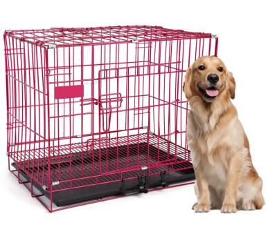 China New Breathable Durable Dog Kennel Crate Popular Outdoor Heavy Duty Metal Material Dog Cages With Tray for sale