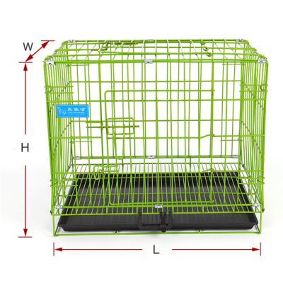 China New Arrival Sustainable Design Metal Dog Cage Multi Size Dog Kennel Cage Outdoor Double Door Breathable Eco-Friendly for sale