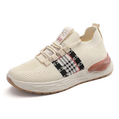 China Women's High Quality Lace-up Comfort Fashion Trend Breathable Sport Shoes Women Shoes Flying Sports for sale