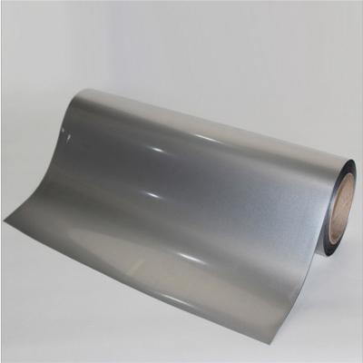 China Eco - Friendly Silver Heat Transfer Film Reflective Iron On Tape For Safety Garments for sale