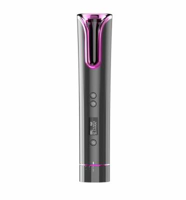 China 2020 New Arrival DIY Hair Curlers Magic Hair Curler Automatic Rotating Automatic Electric Hair Curler Wireless LCD Display for sale