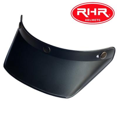 China PC long peak helmet visor retro helmet visor open face 3 pin buckle helmet visor universe helmet peak for sale