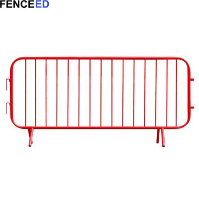 China Wholesale High Quality Metal Fixed Leg Easily Assembled Crowd Control Pedestrian Barriers for sale