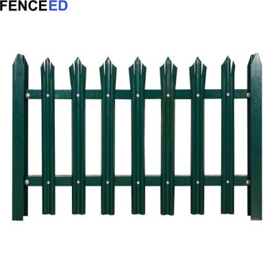 China Factory Easily Assembled China Triple Point High Security Palisade Black / Green Color Fencing Supplies for sale