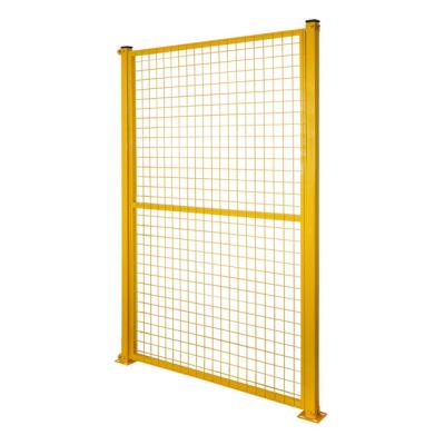 China Machine Safety China Supplier Yellow Welded Wire Mesh Panels Robot Machine Guard Safety Fencing for sale