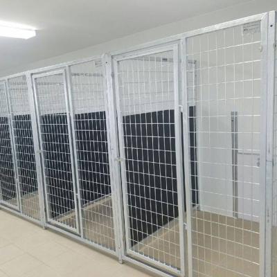 China Breathable Heavy Duty Hot Dipped Galvanized Indoor Outdoor Dog Boarding Kennels With Insulation Panels for sale